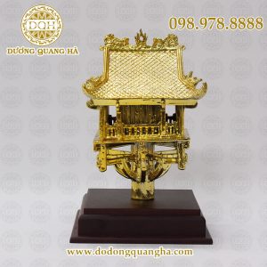 Chùa một cột mạ vàng cao 25cm Chùa một cột mạ vàng cao 25cm