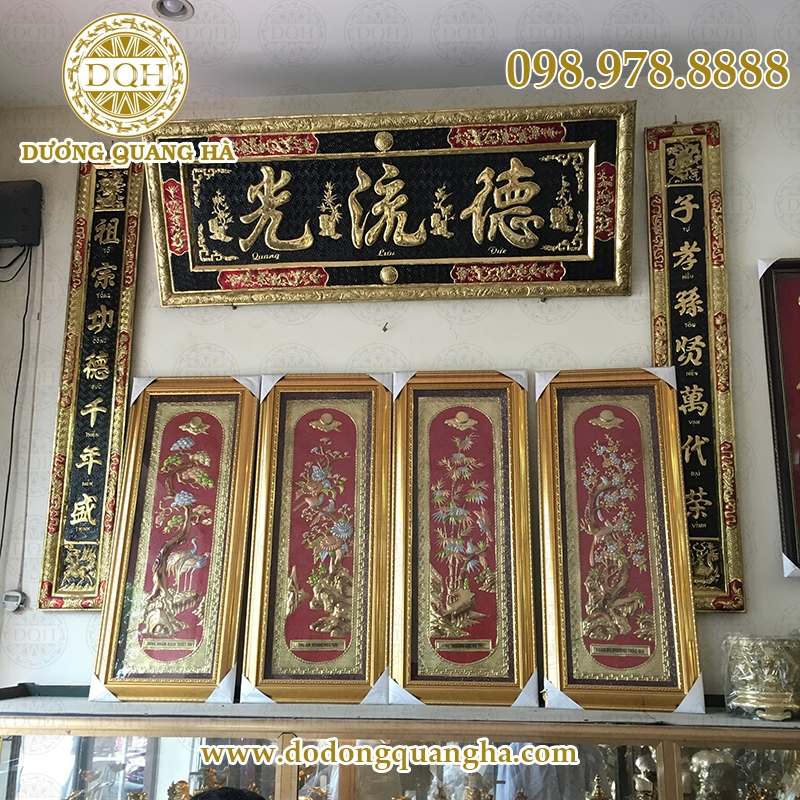 hoành phi câu đối bằng đồng