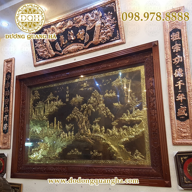hoành phi câu đối bằng đồng