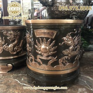 Bát hương bằng đồng phớt nỉ Bát hương bằng đồng phớt nỉ